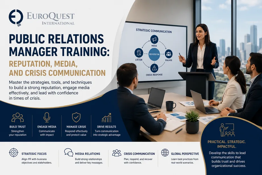 Public Relations Manager Training: Reputation, Media, and Crisis Communication