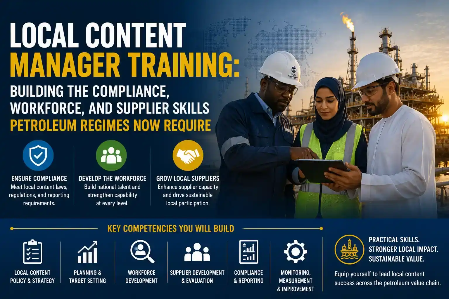 Local Content Manager Training: Compliance, Workforce, and Supplier Development