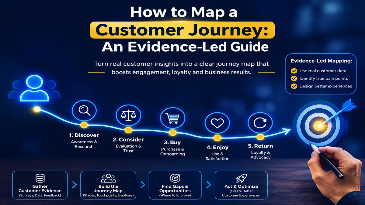 How to Map a Customer Journey: Stages, Evidence, and Fixing Friction