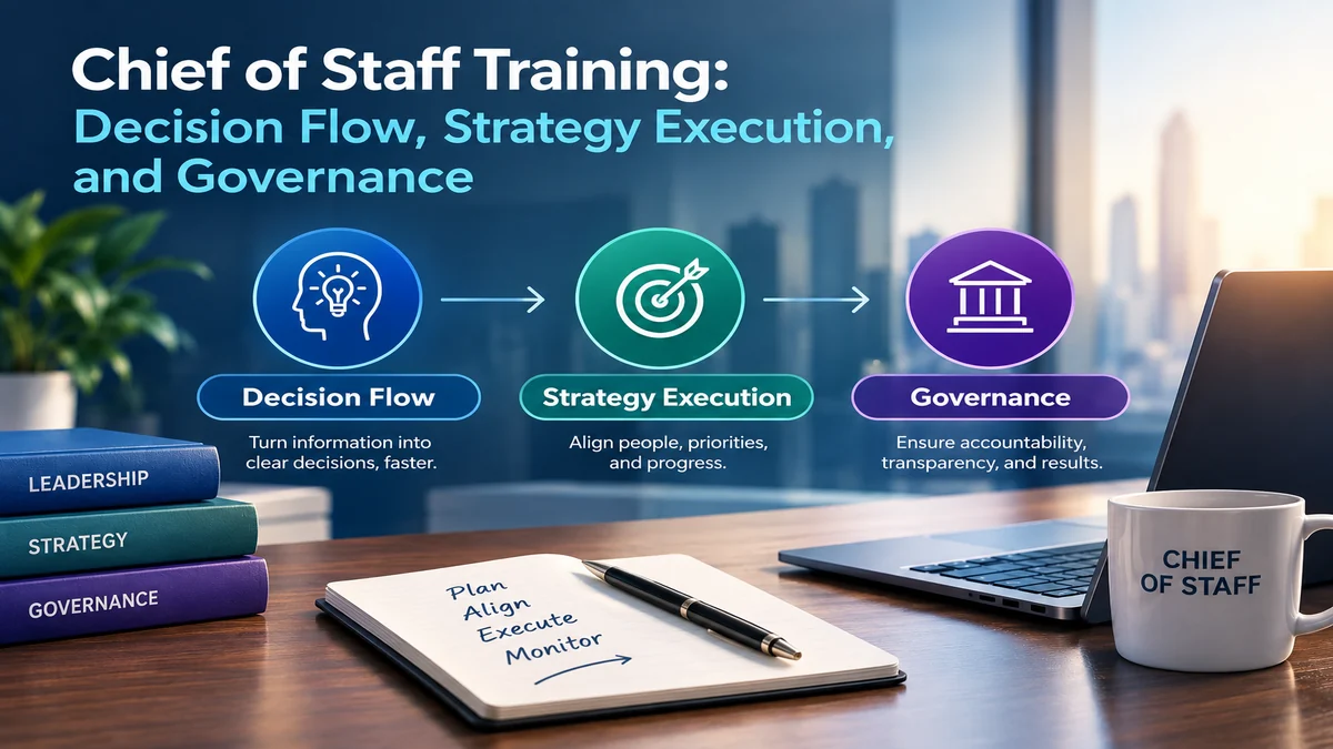 Chief of Staff Training: Decision Flow, Strategy Execution, and Governance