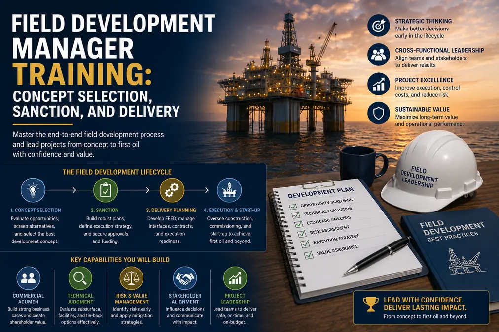 Field Development Manager Training: Concept Selection, Sanction, and Delivery