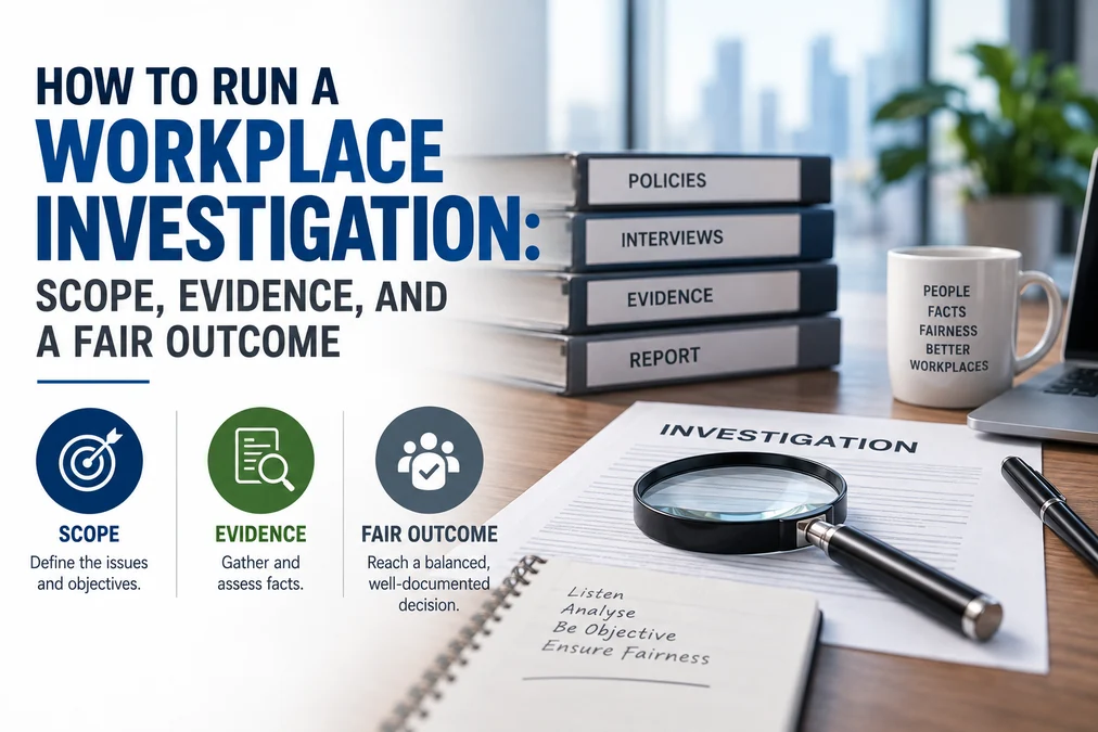 How to Run a Workplace Investigation: Scope, Evidence, and a Fair Outcome
