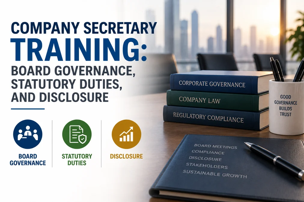 Company Secretary Training: Board Governance, Statutory Duties, and Disclosure