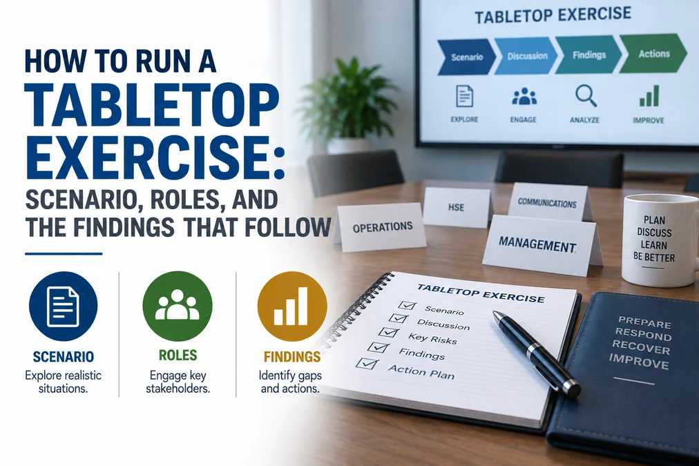 How to Run a Tabletop Exercise: Scenario, Roles, and the Findings That Follow