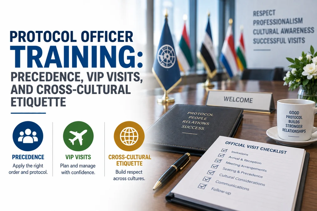 Protocol Officer Training: Precedence, VIP Visits, and Cross-Cultural Etiquette