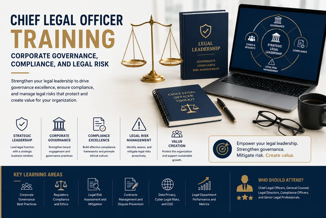 Chief Legal Officer Training: Corporate Governance, Compliance, and Legal Risk