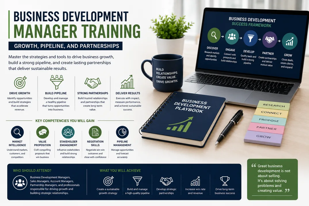 Business Development Manager Training: Growth, Pipeline, and Partnerships